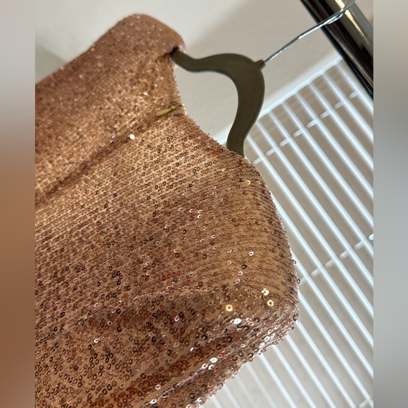 Fashion Nova - Boujee Dinners - Sequin Maxi Dress - Champagne - Picture 4 of 6